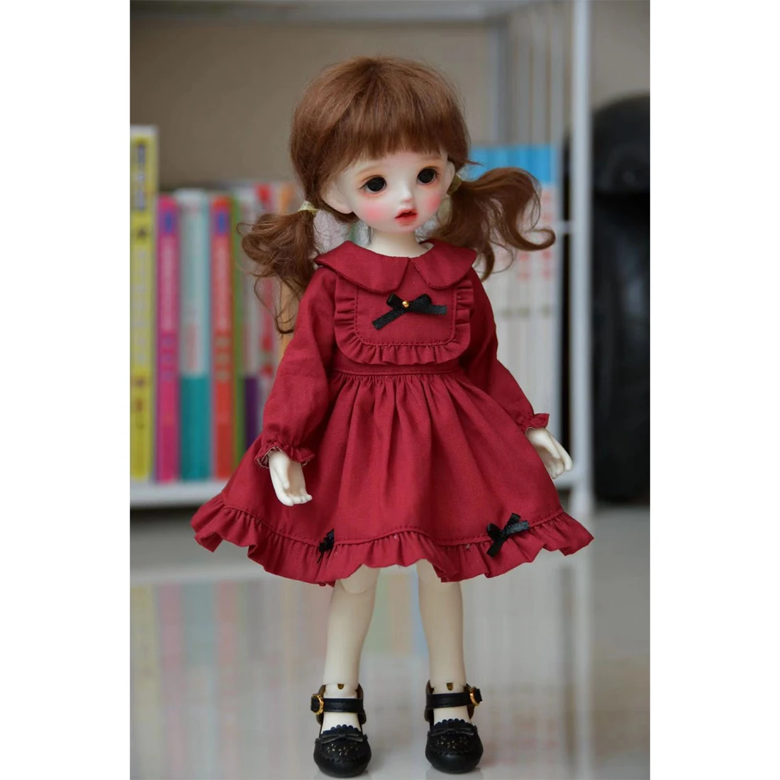 MODIKER платье-пачка комплект одежды для 1/4 BJD куклы аксессуары-бордовый без |