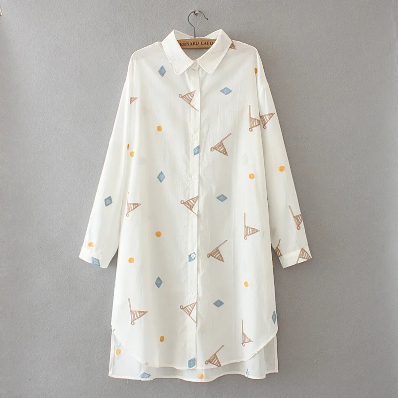 Осенняя женская рубашка с цветными флагами топы женские блузки длинным рукавом