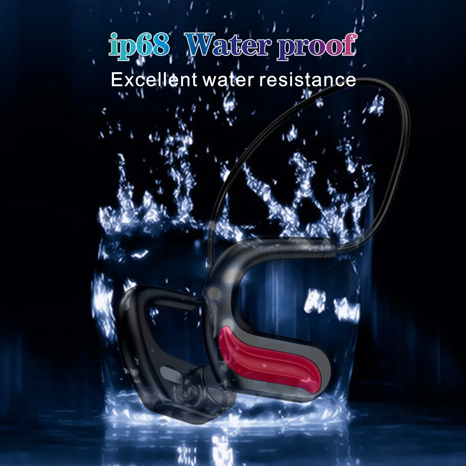 

jazz dawn Bone Conduction Headphones Wireless Bluetooth Earphone 32GB MP3 Music Player IPX8 waterproof diving Sport Headset