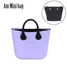 Новая сумка Ambag Obag O, стильная мини-сумка EVA с черной застежкой-молнией, внутренняя красочная длинная короткая кожаная ручка, женская сумка-тоут сделай сам