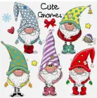 Прозрачный силиконовый штамп и металлический штамп Дед Мороз для скрапбукинга сделай сам, милый рисунок для фотографий