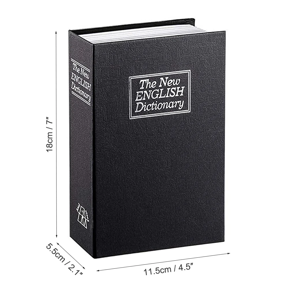 

New Arrive Dictionary Book Piggy Bank With Lock Hidden Secret Security Safe Lock Cash Money Coin Storage Box Safe Deposit Box