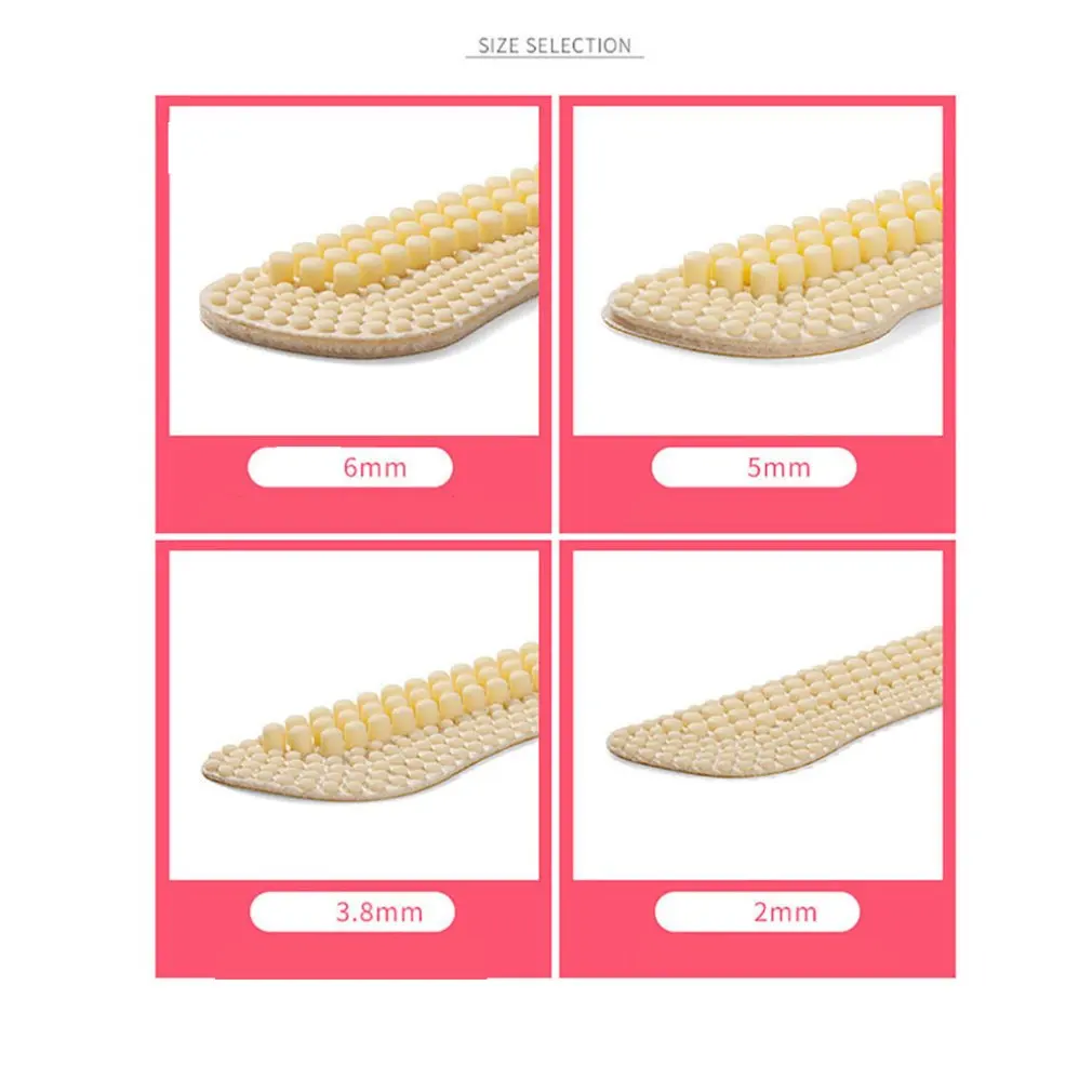 Нескользящая стелька на пятке из силикона 4D уплотненная пятка половину размера