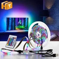 5 В USB Светодиодная лента 1 м 2 м 3 м 4 м 5 м теплый белый/RGB Светодиодная лента 2835 ТВ фоновое освещение декорацион сказочные огни.