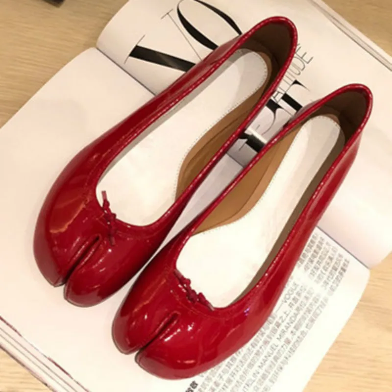 Туфли женские из лакированной кожи брендовые дизайнерские лоферы без застежки с