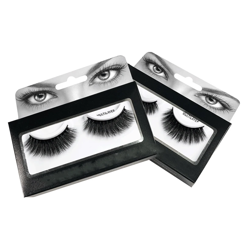 Накладные ресницы из норки cursvela набор для макияжа объемные эффектные 3D тонкая