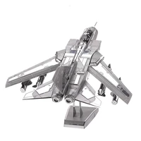 piececool 3d metal puzzle tornado fighter jets diy jigsaw model building kits gift and toys for adults children