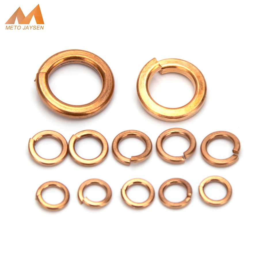 

M3-M12 Brass Spring Lock Washer Copper Split Elastic Gasket M3 M4 M5 M6 M8 M10 M12 Copper Ring Gasket