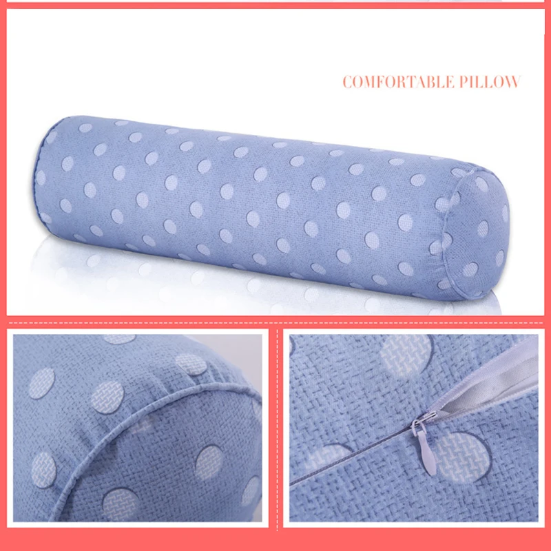 Multifunction Round candy pillow plain yoga office nap velvet sanding fabric padded cotton health care neck | Дом и сад