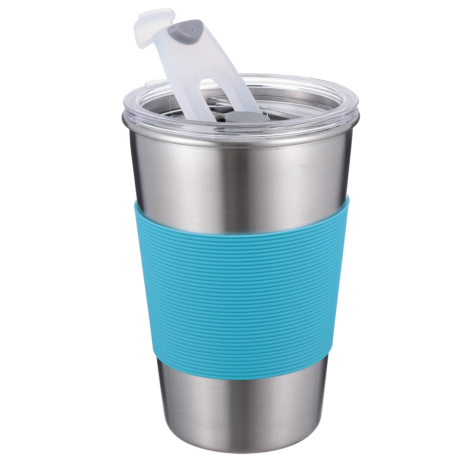 

500ml Kids Cups with Straw and Lid Kids Tumblers with Heat Insulation Sleeve