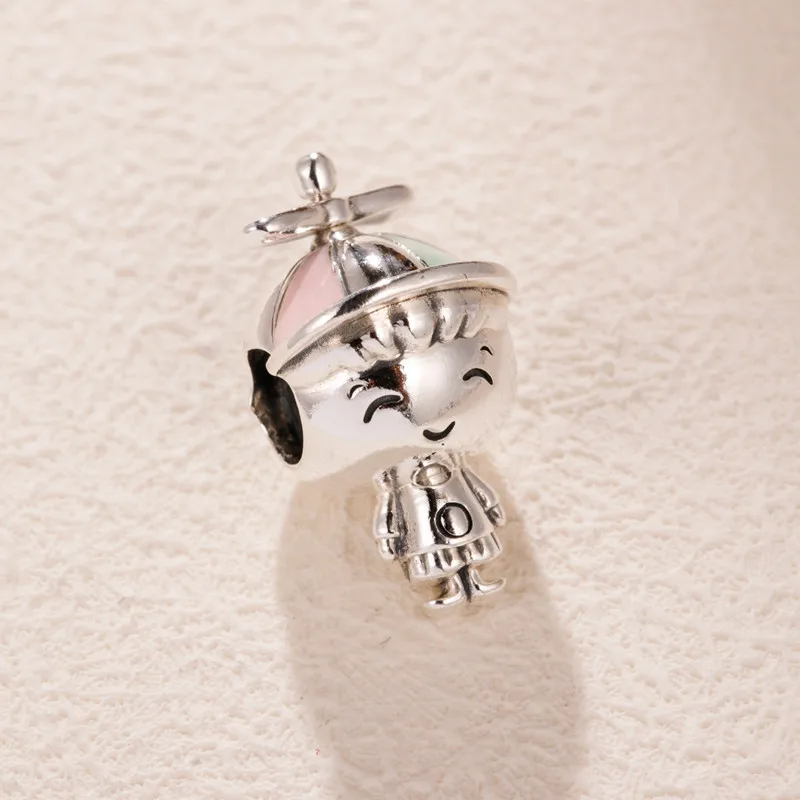 Шарм бусина для браслета из серебра 925 пробы с эмалью|Ювелирные шармы| |