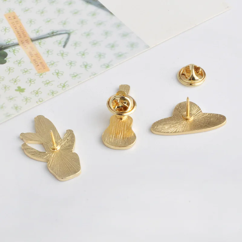 Potted Cactus Guitar Planet Cap Cowboy Brooch Enamel Pins Metal Broches for Women Badge Pines Metalicos Brosche Accessories | Украшения и