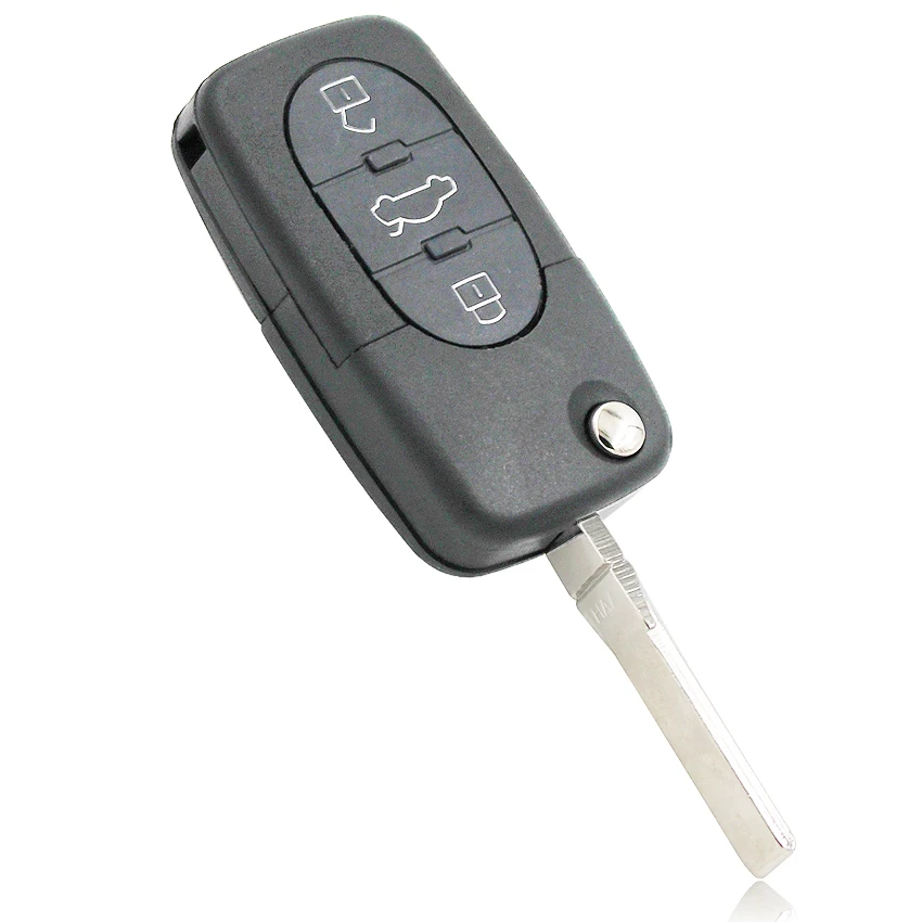 Складной пульт дистанционного управления 3 кнопки брелок для Audi A3 A4 A6 старая