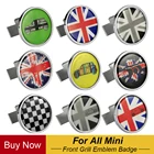 Металлическая 3D наклейка на передний бампер бейдж с эмблемой Grill автомобиля для MINI Cooper JCW S One Countryman R60 R61 F56 F60 аксессуары