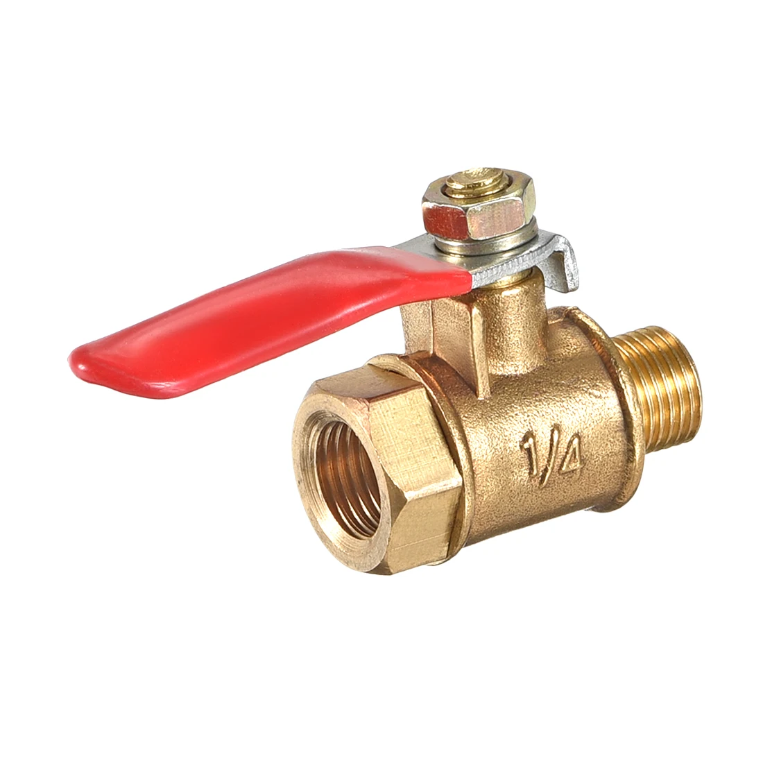 

uxcell Brass Air Ball Valve Shut Off Switch G1/8 Male to Female Pipe Coupler