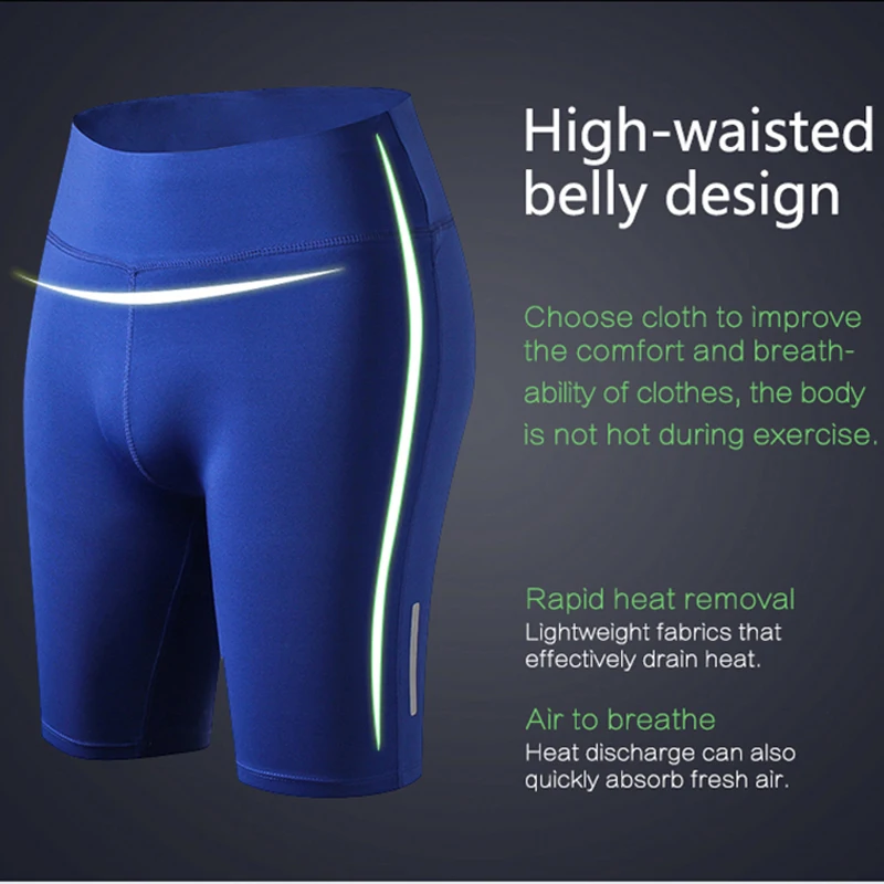 New Sexy Pocket Gym Women Shorts Compression Fitness Tight Athletic Clothing Legging Trousers Running Yoga Sports |