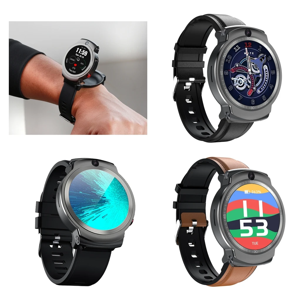DM28 4G Смарт-часы Android OS 1 6 дюймов экран 3 ГБ ОЗУ + 32 Гб ПЗУ Двойная камера WiFi GPS