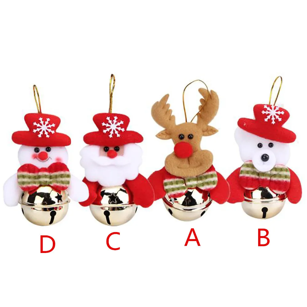 Рождественские кукольные колокольчики подвесные украшения для рождественской