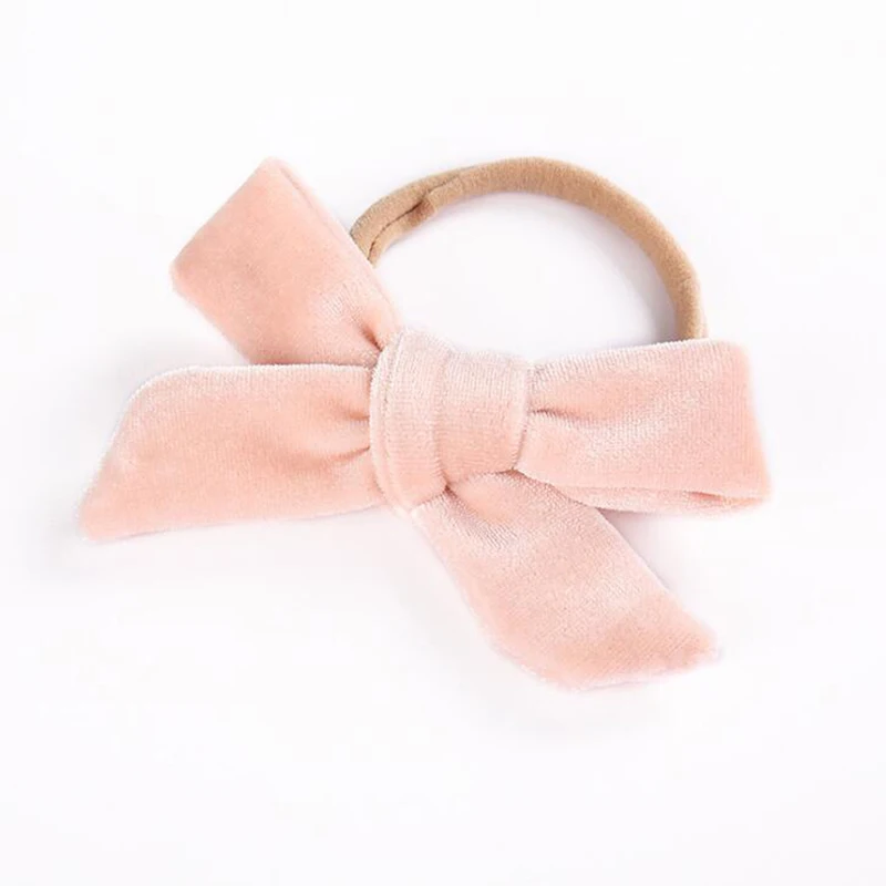

Baby Velvet Headband Width 4 Colors Boys Girls Lovely Bow Knot 0-6 Year Old Winter Hair Accessories For Baby Hot Sale