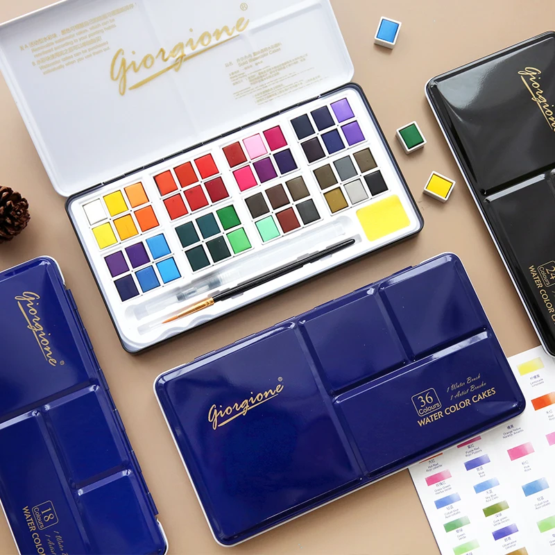 36/48 цветов однотонная зеленая пудра для начинающих Детская прозрачная