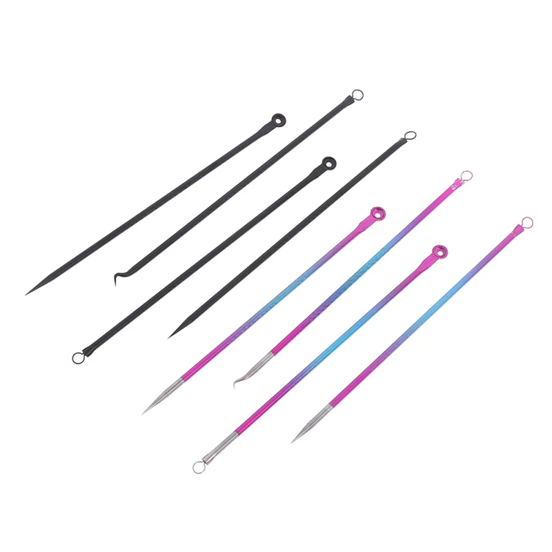

4pcs/Set Stainless Steel Acne Blackhead Remover Needles Tool Comedone Extractor Pimple Blemish Face Skin Care Beauty Tools
