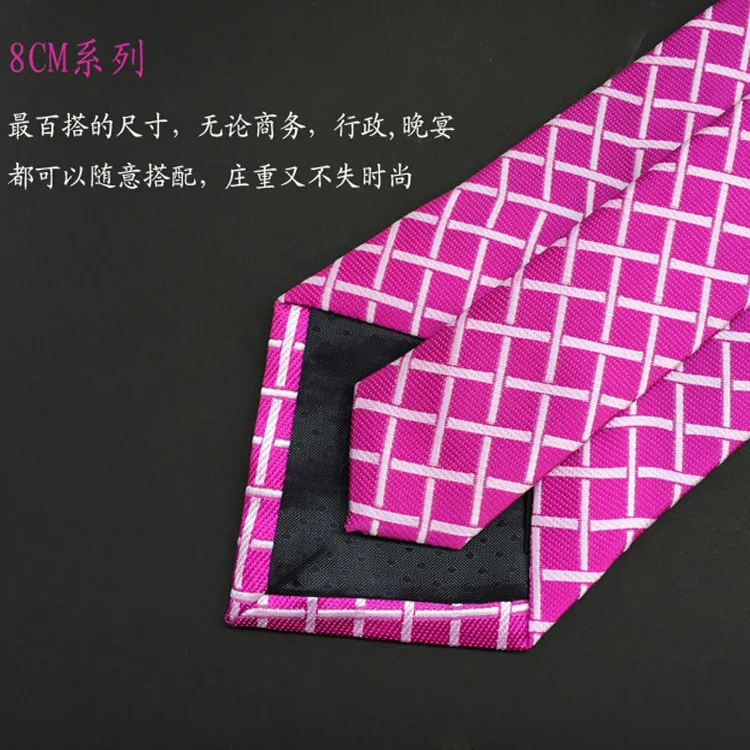 Мужской классический галстук в клетку синий черный красный оранжевый зеленый