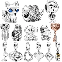 fit original pandora bracelets 2020 autumn new arrival charms 925 sterling silver bead fox squirrel alpaca women diy jewelry
