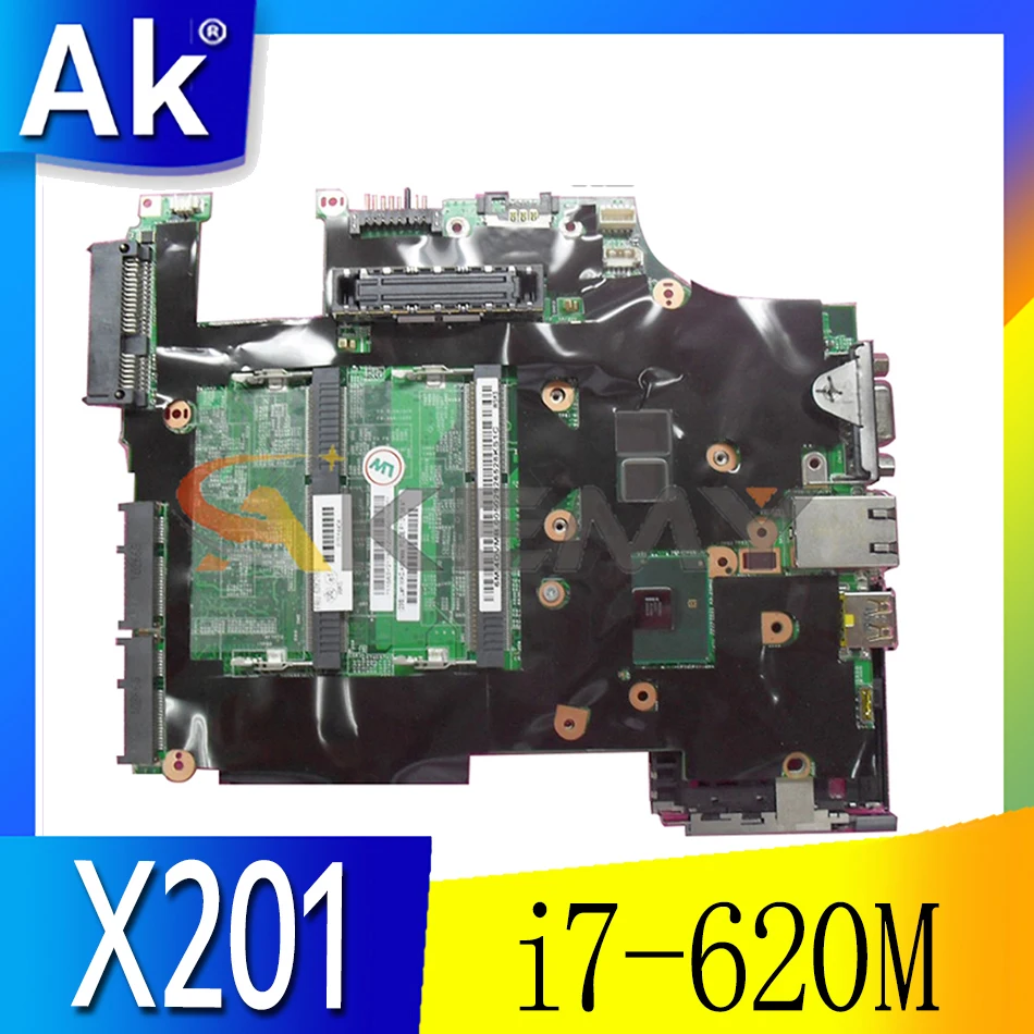 

Akemy 48.4CV01.031 For Lenovo Lenovo ThinkPad X201 X201I Laptop Motherboard FRU 63Y2066 CPU i7-620M QM57 DDR3 100% Test