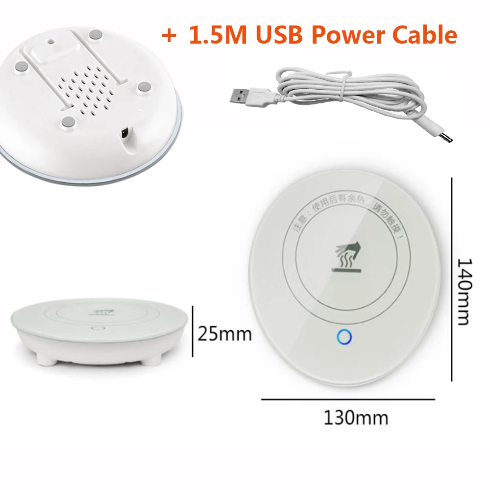 5 в 2 а USB Грелка гаджеты гравитационная индукция высокая температура стекло чашка