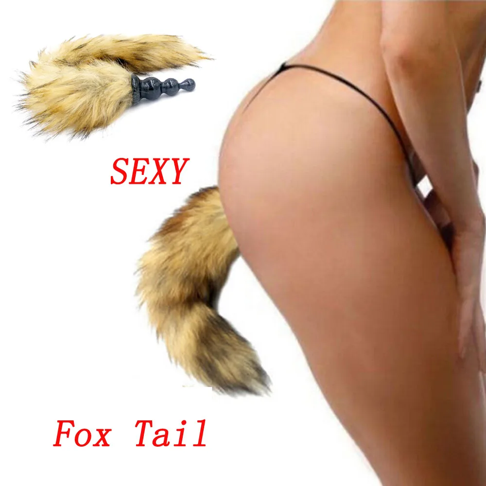 Анальные секс-игрушки Вибратор Анальная пробка силиконовый хвост для женщин