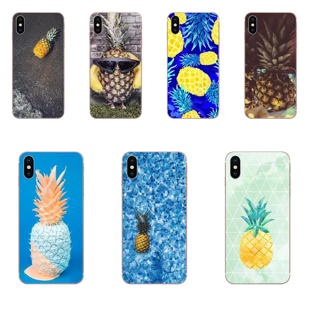 Милый мультфильм ананас искусство Мягкий ТПУ 2017 новое поступление для iPhone 11 Pro 4 4S
