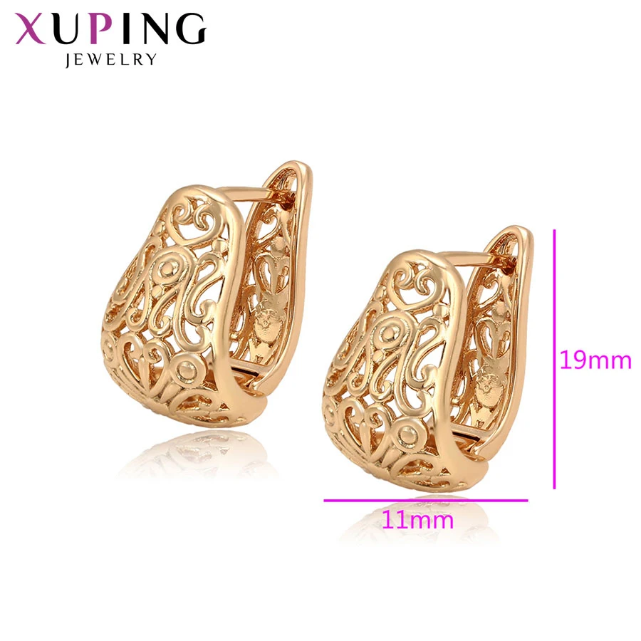 Xuping модные роскошные серьги позолоченные очаровательные дизайнерские Дамские