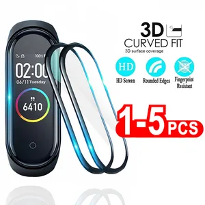 3D Защитная пленка для Xiaomi mi band 6 5, пленка для Mi band 4 Smart Watch, полное покрытие, мягкая защита экрана miband 4 5 6, пленка