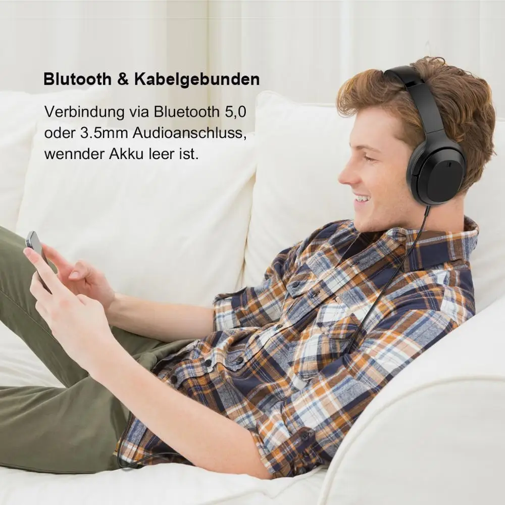 Беспроводные наушники GURSUN M98 Bluetooth гарнитура 5 0 стерео складные HiF с микрофоном и