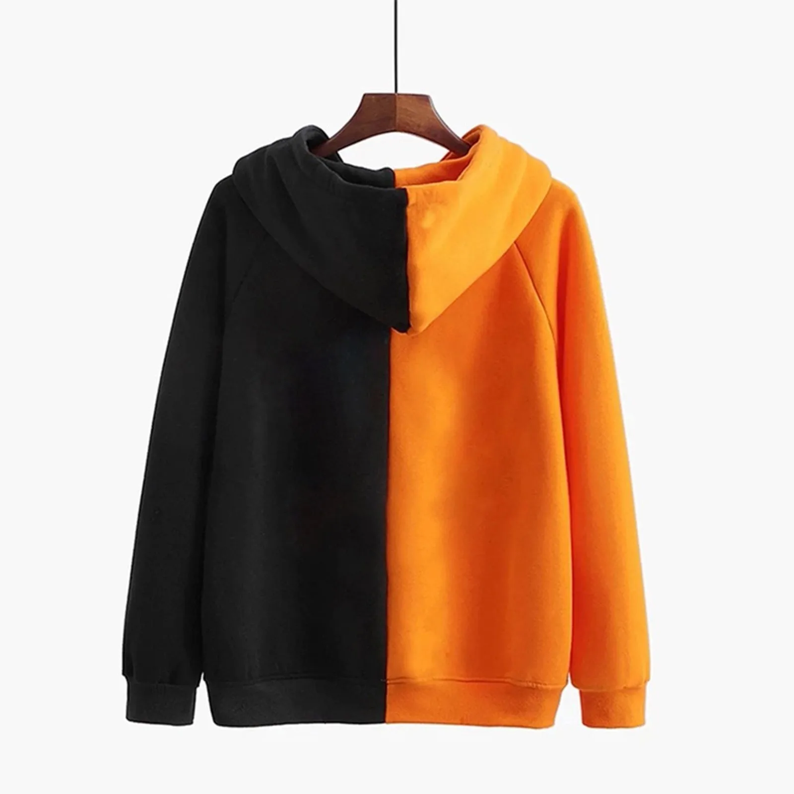 

Fashion Pumpkin Skeleton Hoodies Patchwork Pullovers Sweatshirt Tops Streetwear Female Autumn Winter Long Sleeve Women Outerwear