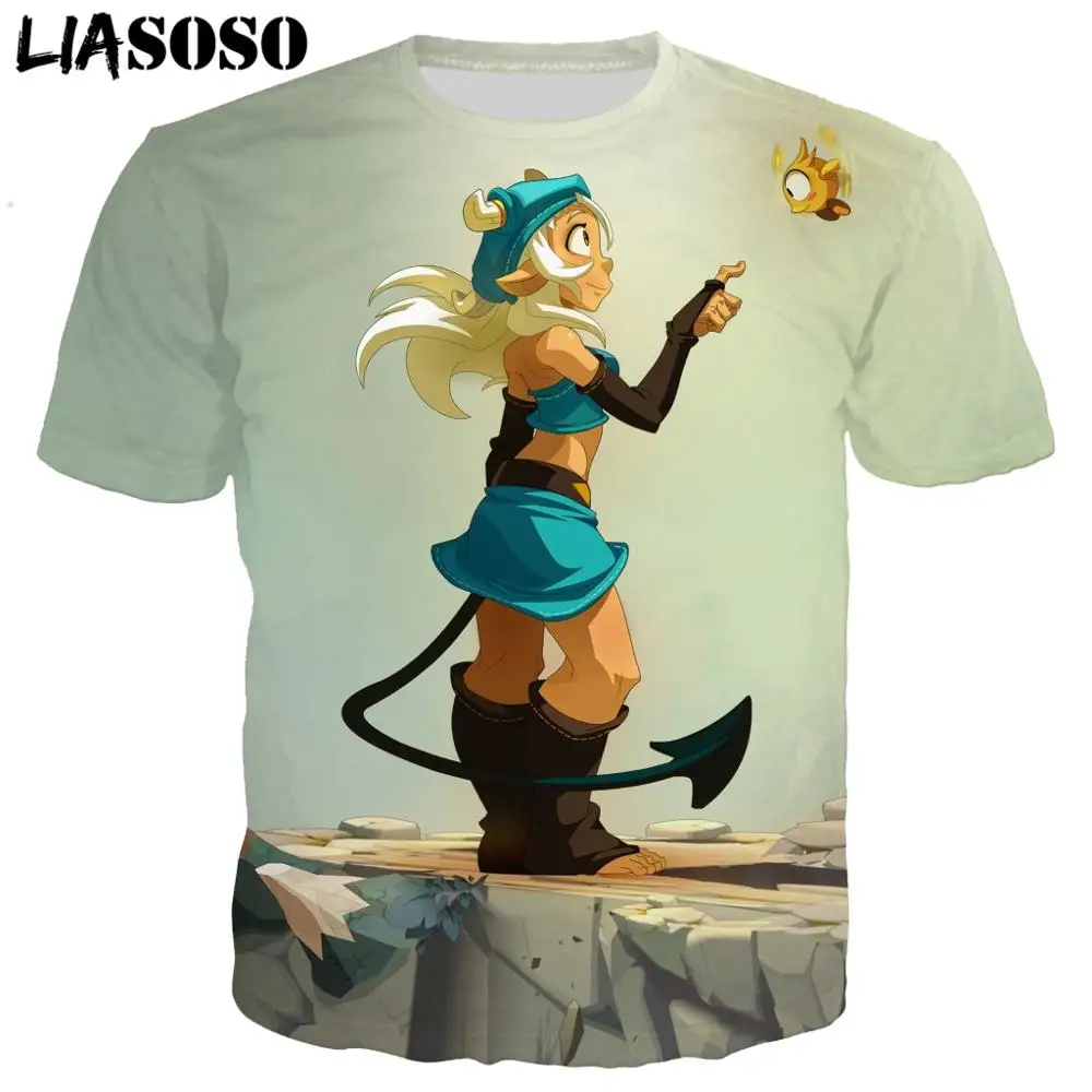 

LIASOSO PC Game Dofus Summer Clothing Men's Women's Anime T-shirt 2020 Fashion 3D Printing Tee Top Thin Skinny Harajuku T-shirt