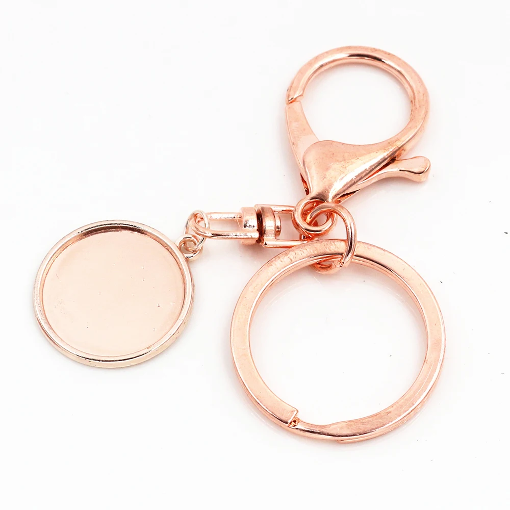 20 мм Внутренний размер розового золота цвет Камея установочная база Ручная