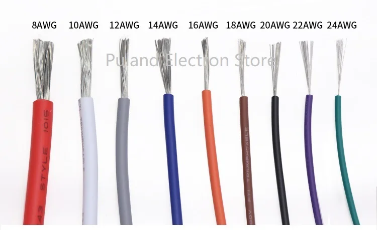 UL1015 электронный провод 24AWG OD 2 мм с ПВХ изоляцией из бескислородной меди луженая