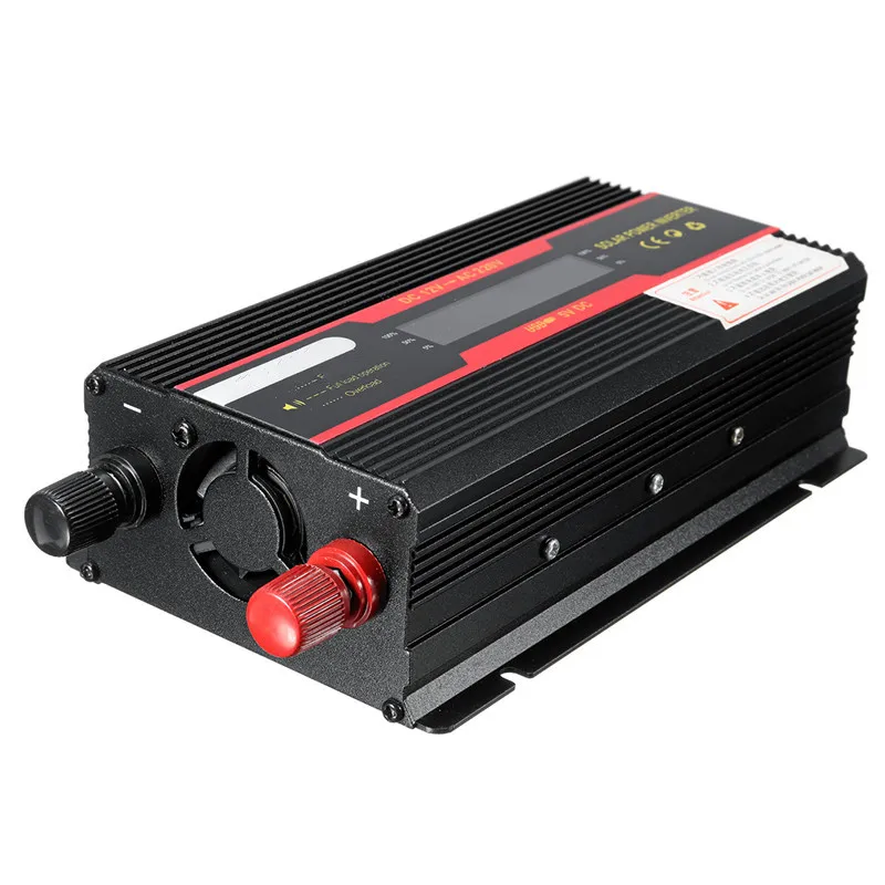 Car Inverter 4000W Peak Power Voltage Convertor Transformer DC 12/24V TO AC 110/220V Modified Sine Wave Converter + LCD Display |