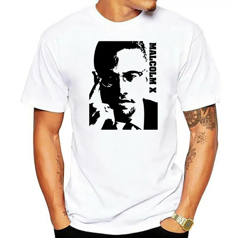 

MALCOM X T-SHIRT TEE PICTURE PHOTO nation islam malcolm by any means cool 1248