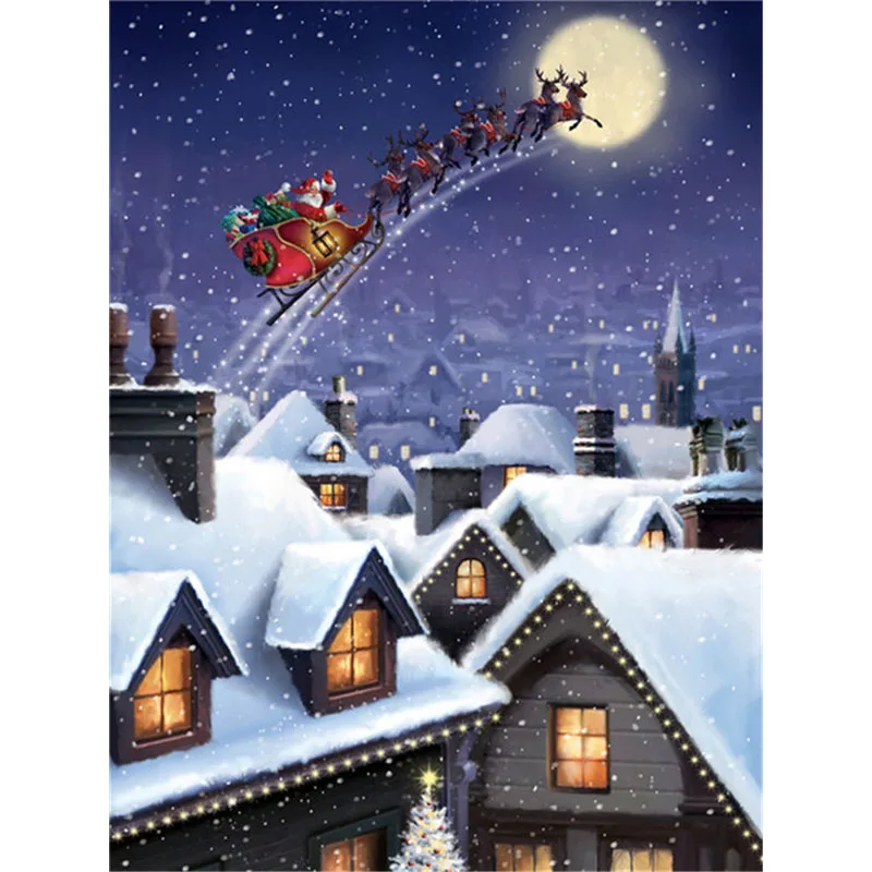 

5d Diamond Painting DIY Christmas Santa Claus Craft Kit Full Square Diamond Embroidery Winter Handmade Gift Home Decor