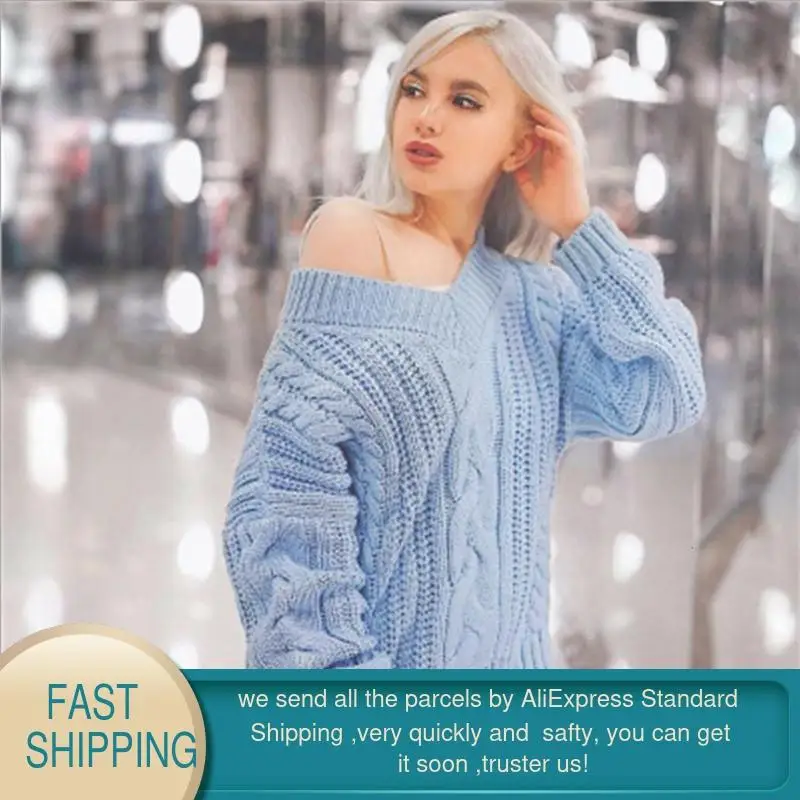 Женский свитер Зима 2022 корейский пуловер с v-образным вырезом шерстяной вязаный