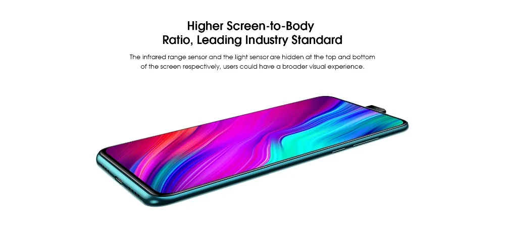 Elephone PX 6,5" FHD+ полноэкранная всплывающая камера 16 МП 3300 мАч глобальный мобильный телефон Android 9,0 MT6763 type C смартфон