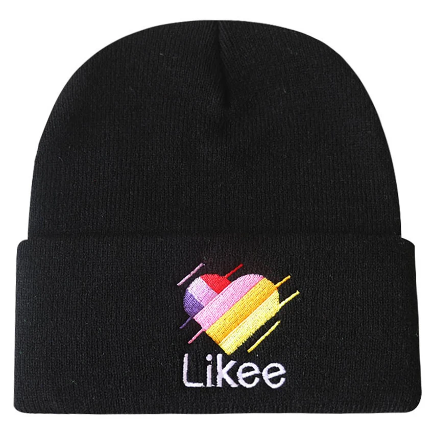 

Likee Cotton Knitted Hat Like Story Warm Winter ski Beanie Knit Cap Skullies & Beanies Unisex fashion outdoor Couple caps