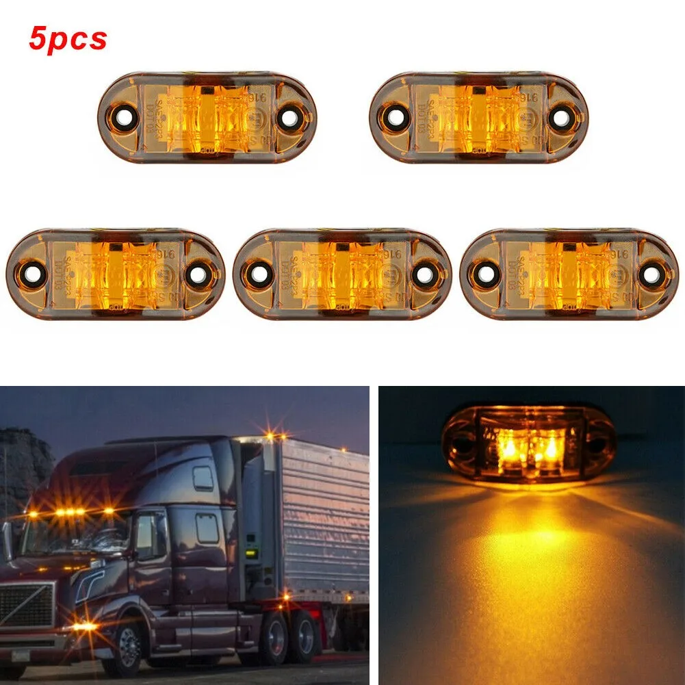 

2.5\\\" LED Marker Lights Truck Universal Amber Car Clearance LED Lights