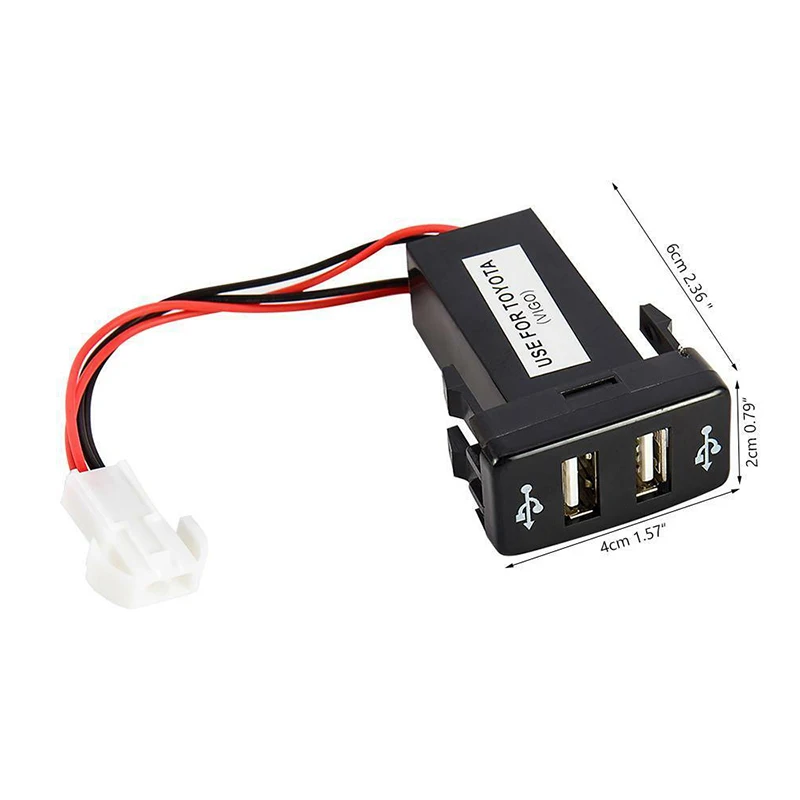 Двойной 2 USB порт 12 В в автомобильный разъем Зажигалка зарядное устройство