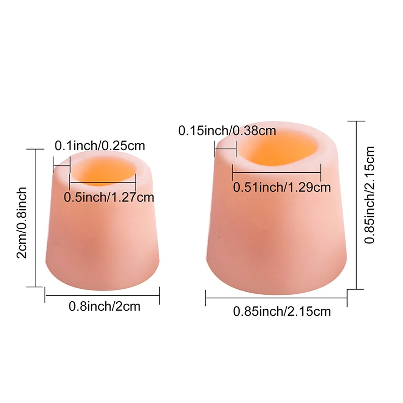 

16 Pcs Nude Silicone Toe Separator Toes Protector Prevent Corn Hallux Tube Cover