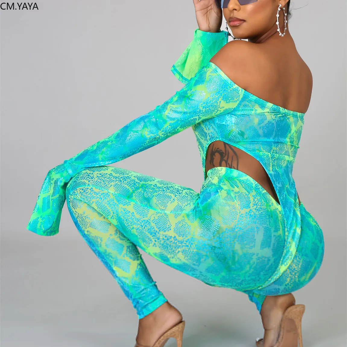 Женские спортивные костюмы с принтом флуоресцентный принт боди + штаны