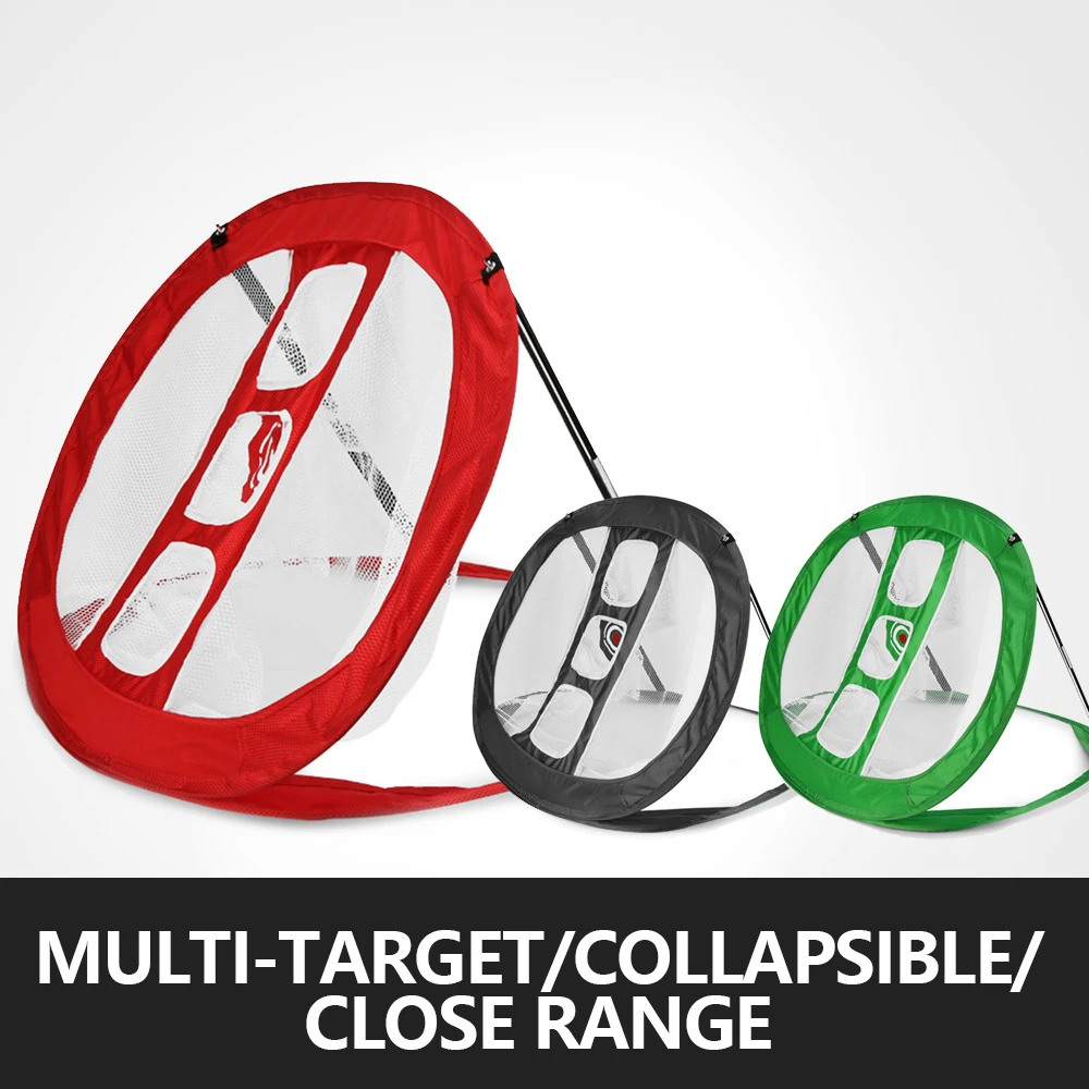 

Portable Collapsible Golf Practice Training Mats GolfPractice Net Indoor Outdoor Golf Chipping Pitching Cages Golf Training Net