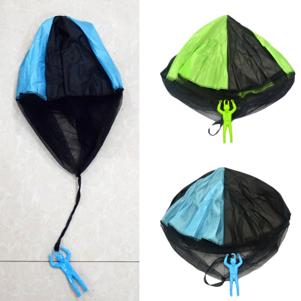 

1pc Free Hand Throw Mini Soldier Parachute Classic Fly Toys for Kids Childrens Outdoor Sports (Random Color)